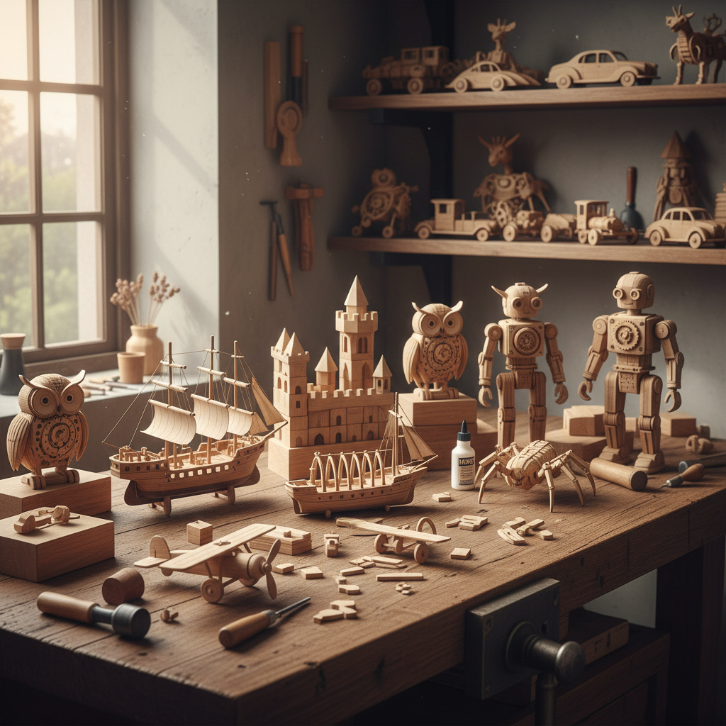 Wooden Toys For Collectible Modeling