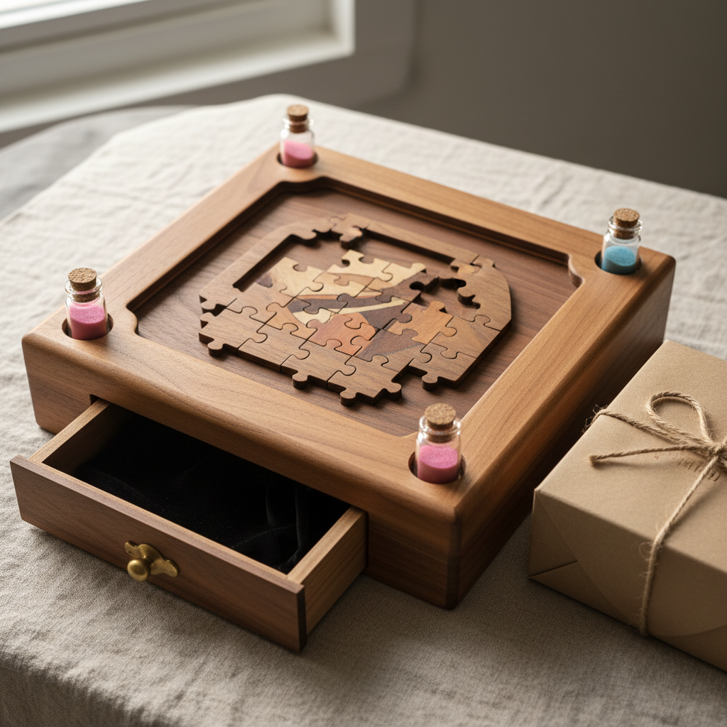 Wooden Puzzle Board For Gift Giving