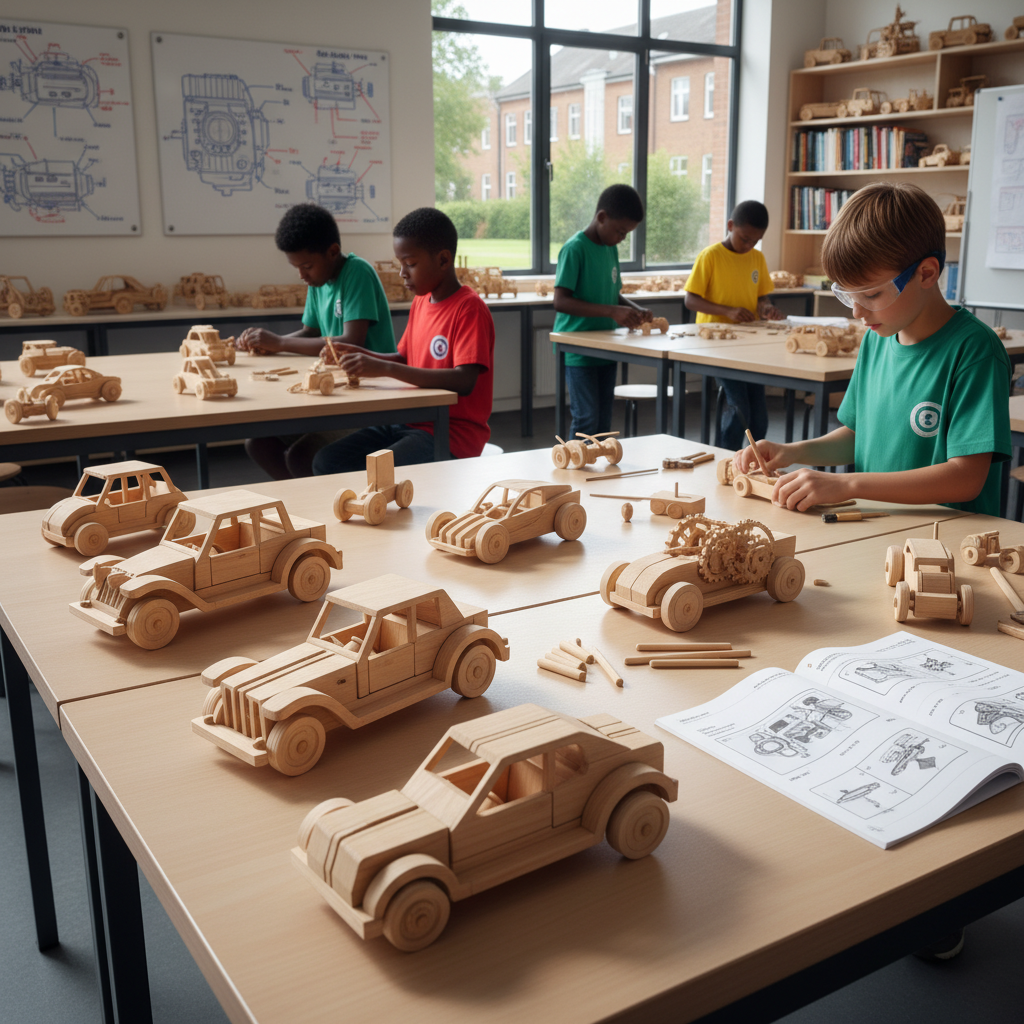 Wooden Model Cars For Educational Institutions