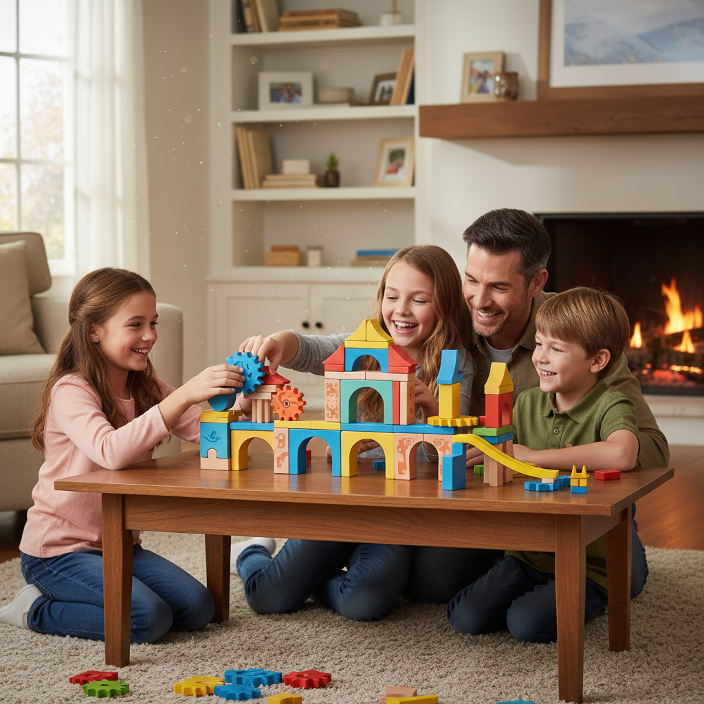 Puzzle Building Blocks For Family Bonding