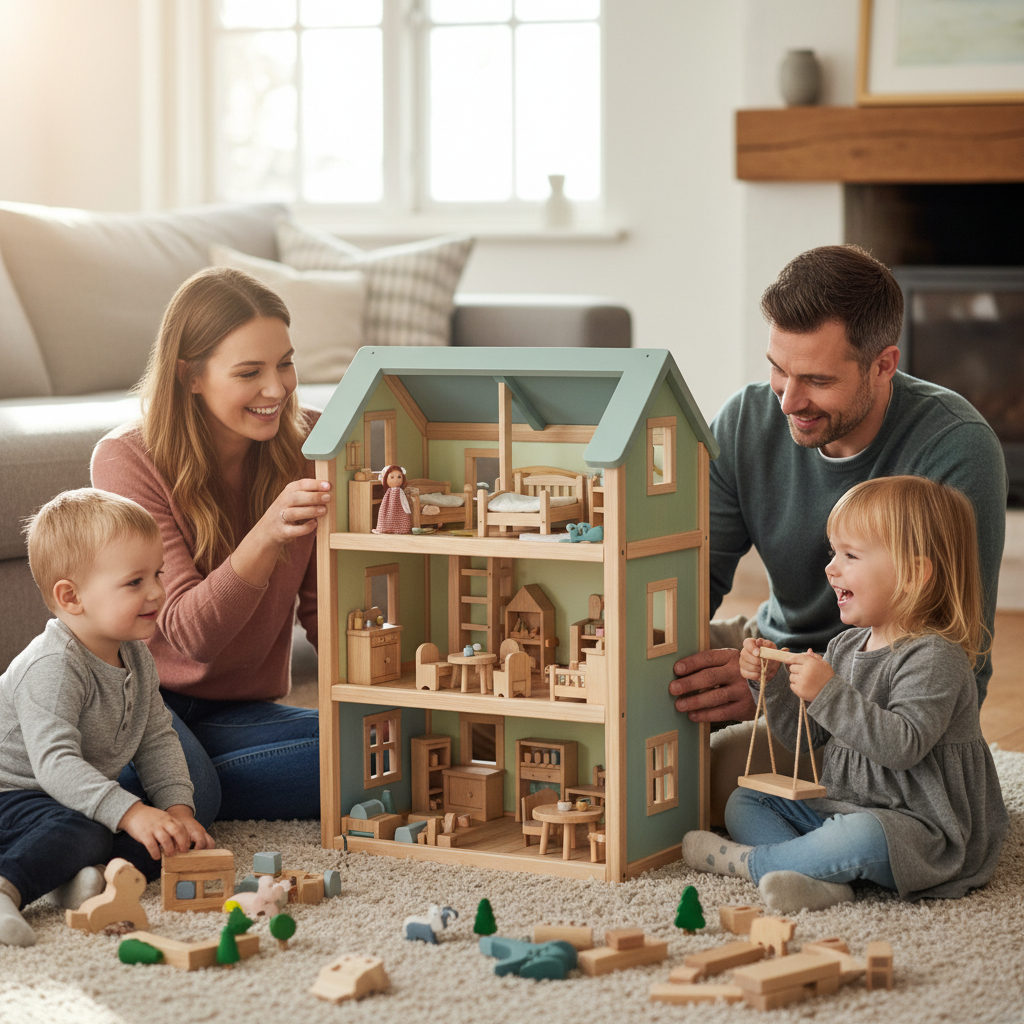 Wooden Doll House For Family Bonding