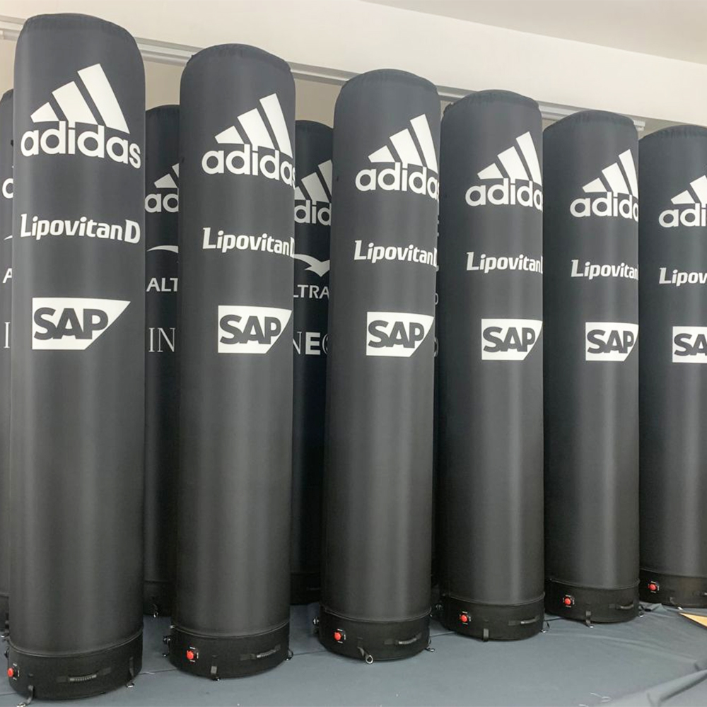 360° Branding Airtight Inflatable Column - Space-Saving Portable Advertising Pillar