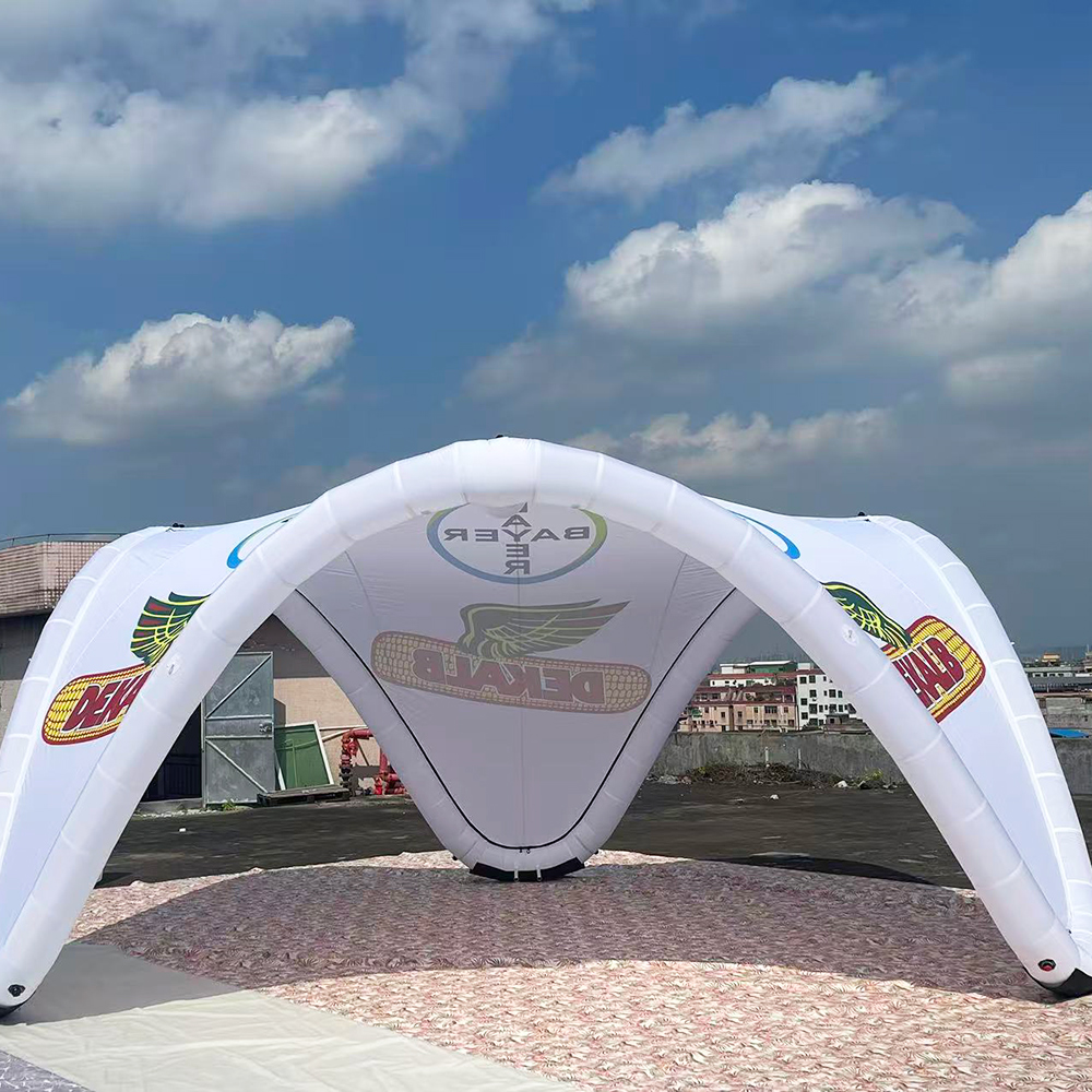 Avant-Garde Airtight Inflatable V-Tent - Geometric Brand Display Pavilion