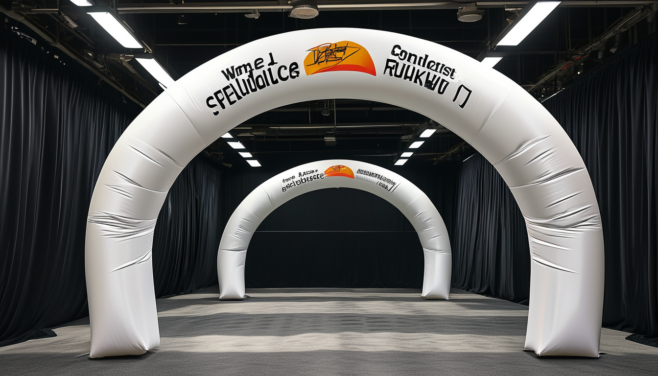 Airtight Inflatable Arch For Automotive Product Launch Roadshows