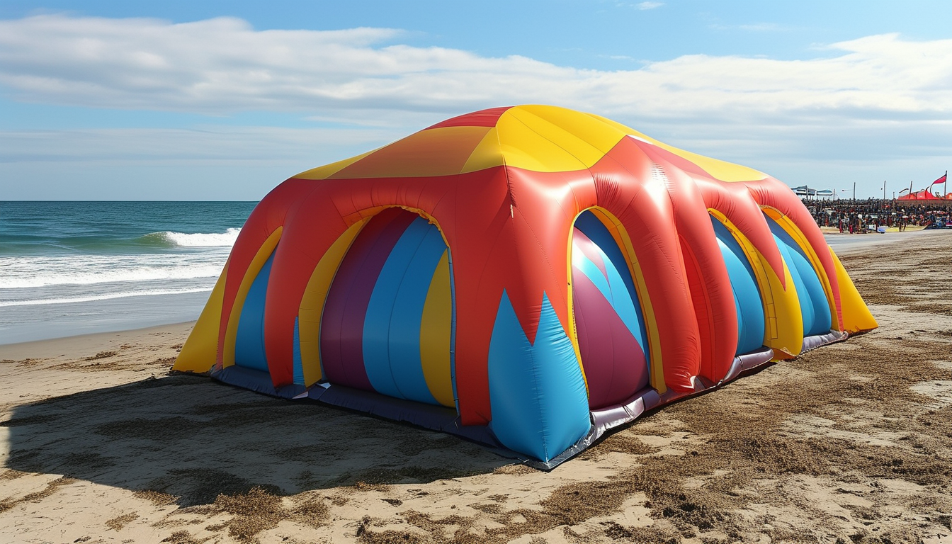 Blowup Tent Inflatable For Community Beach And Park Festivals