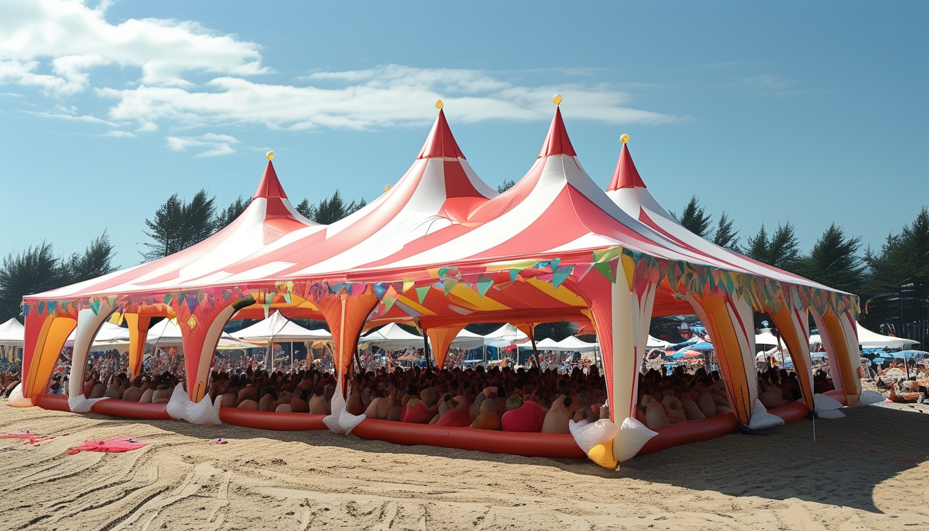 Inflatable Tent For Parties For Community Beach And Park Festivals