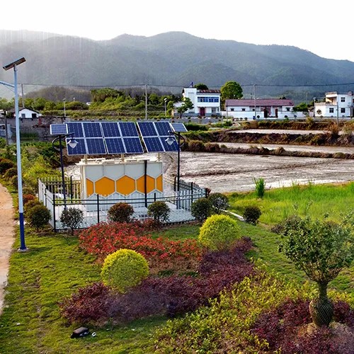 10m3 Solar Powered Wastewater Treatment Plant Modular Design Easy Installation