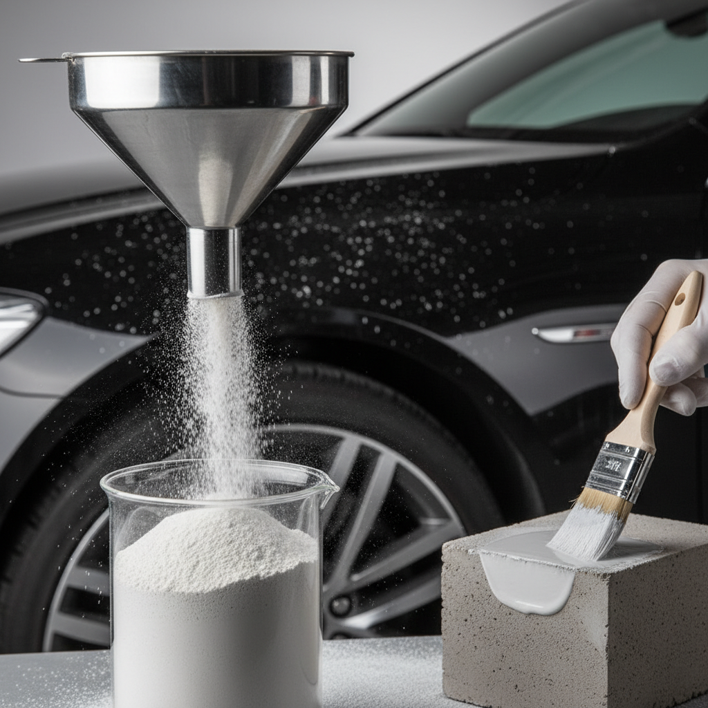 Ultrafine Powder For Concrete For Automotive Care And Surface Coating