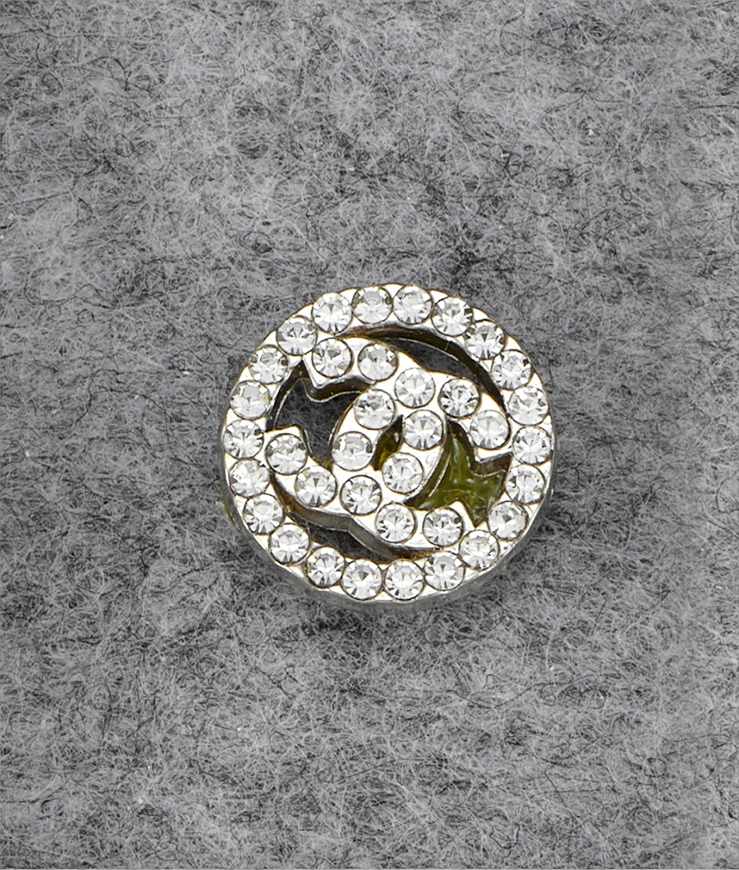 Silver Plated Rhinestone Round Alloy ...