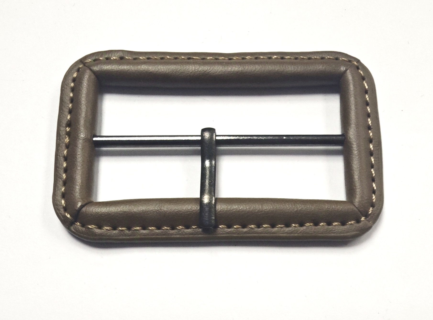 Alloy PU Buckle 5cm Brown