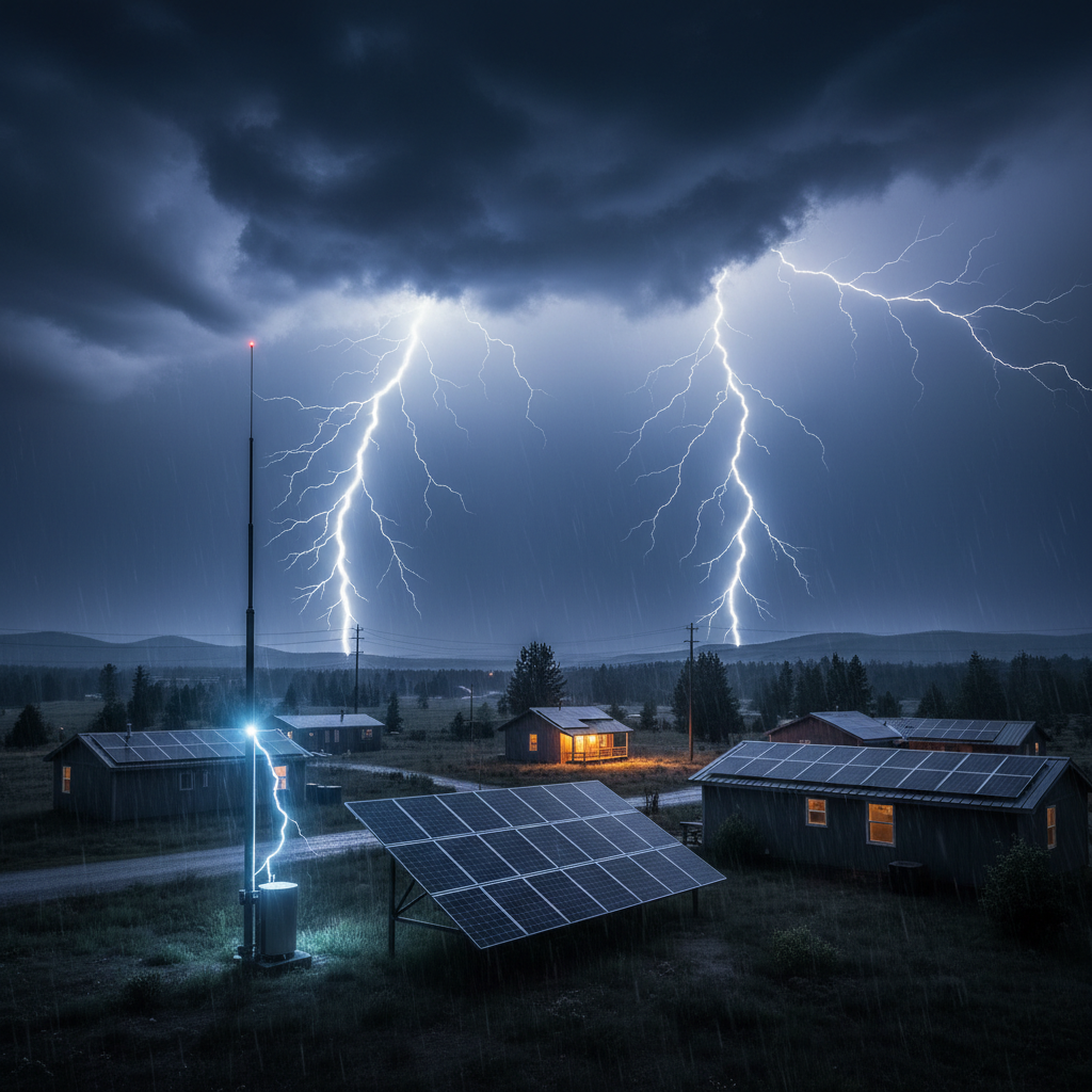 Lightning Warning For Domestic/Off-GridPhotovoltaic