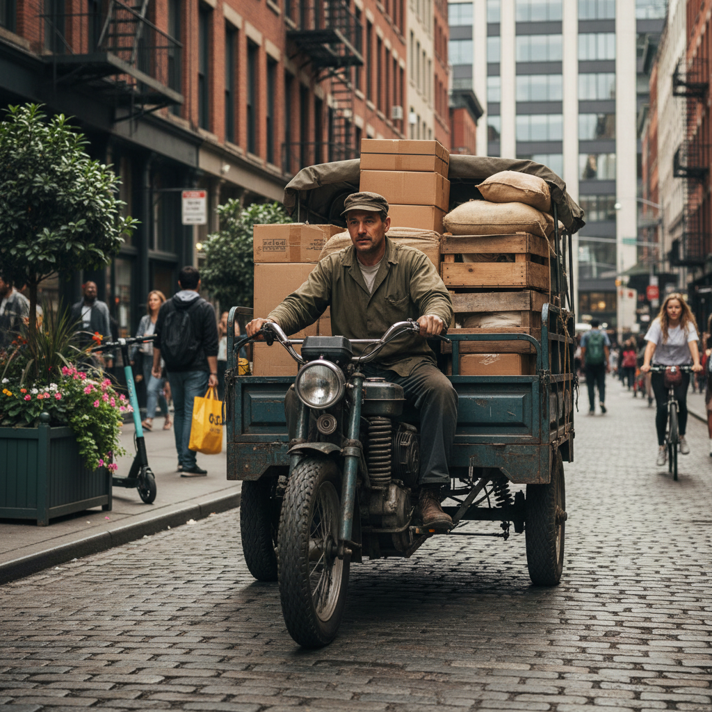Cargo Diesel Tricycle For Urban Cargo Transport