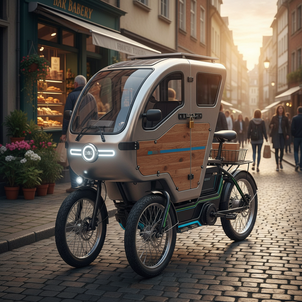 Electric Cargo Tricycle For Small Business Delivery