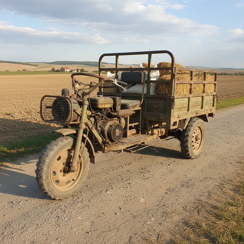 Diesel Agricultural Tricycle For Heavy-load Material Transport