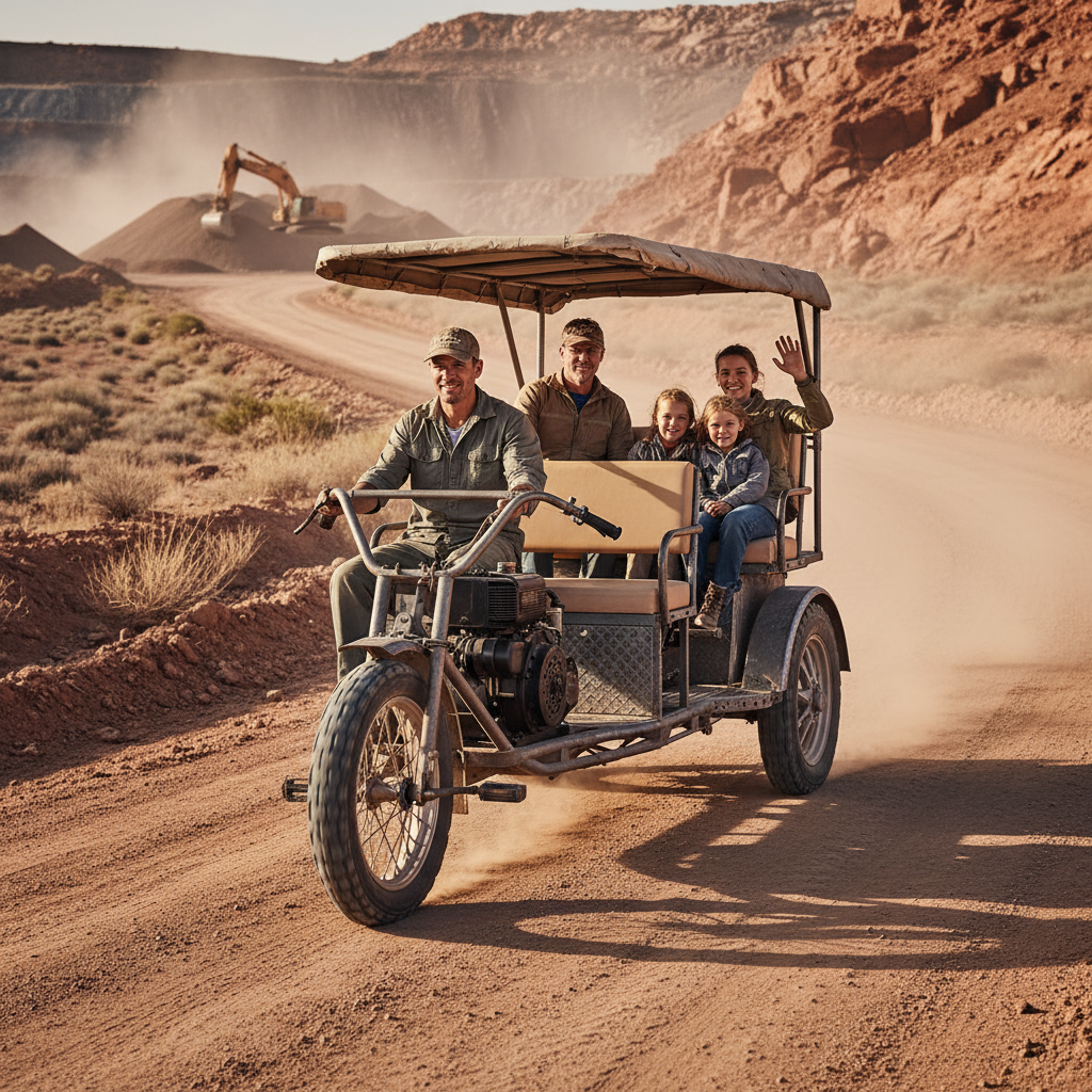Diesel Mining Tricycle For Family And Passenger Transport