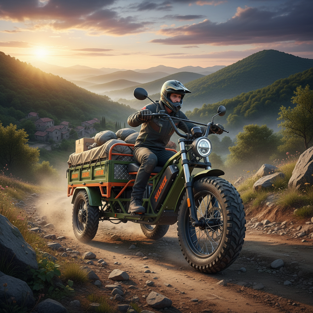 Electric Cargo Tricycle For Rough-road And Hilly Areas