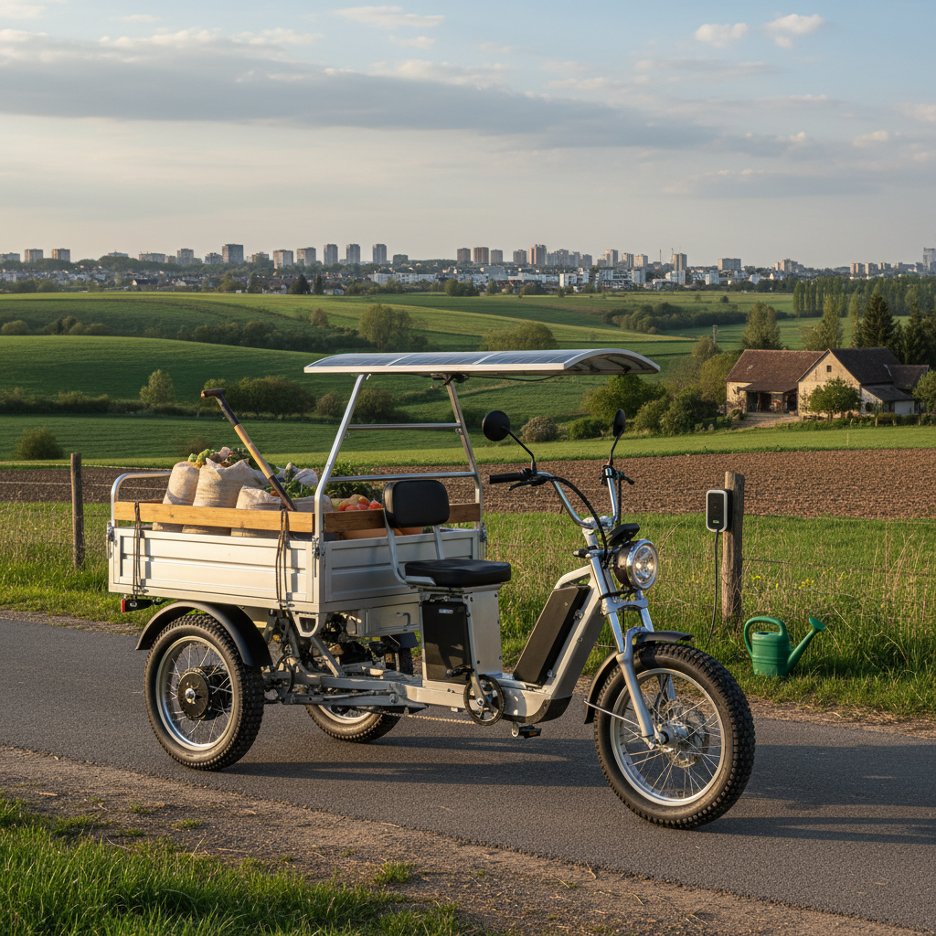 Urban-Rural Transport Electric Tricycle For Farm And Agricultural Use