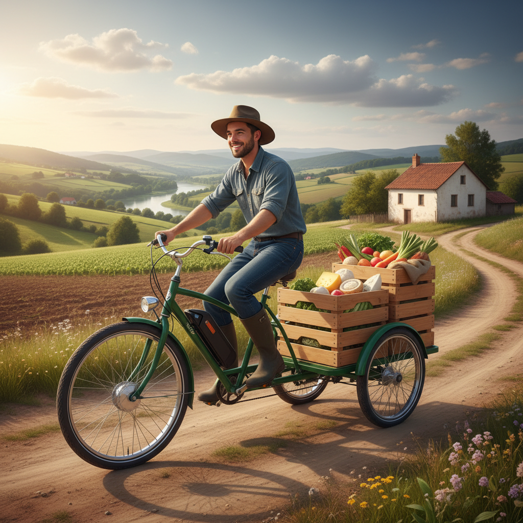 3 Wheel Farm Bike For Small Business Delivery