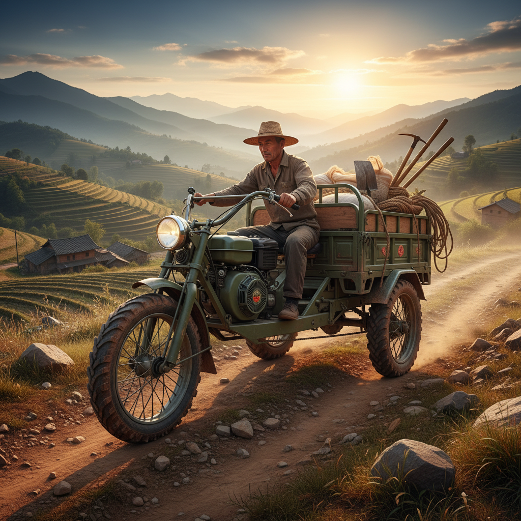 Diesel Agricultural Tricycle For Rough-road And Hilly Areas