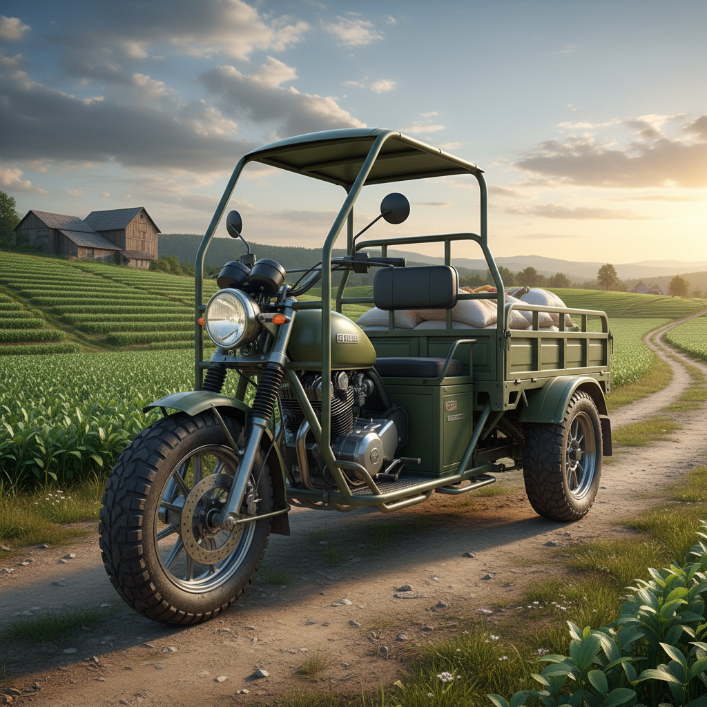 Tricycle Motorcycle For Farm And Agricultural Use