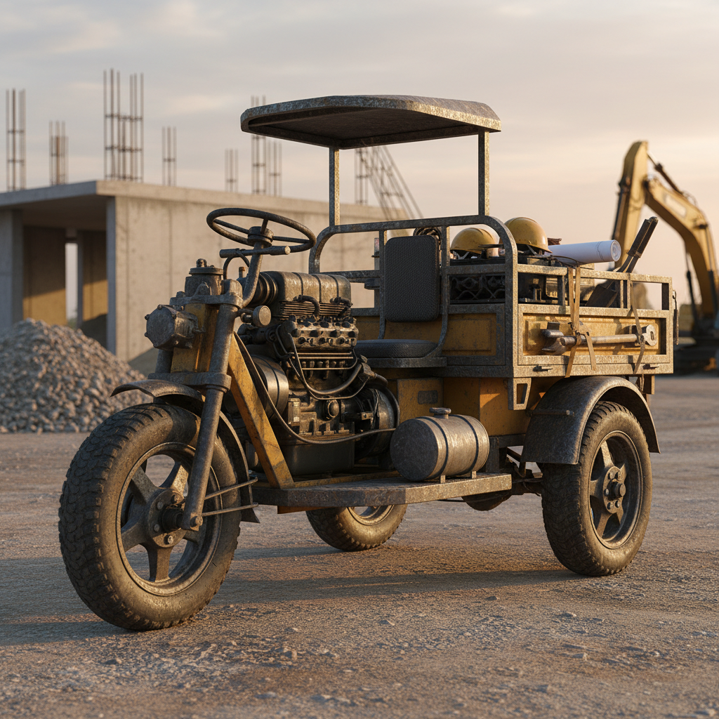 Diesel Construction Site Tricycle For Daily Utility And Local Commuting