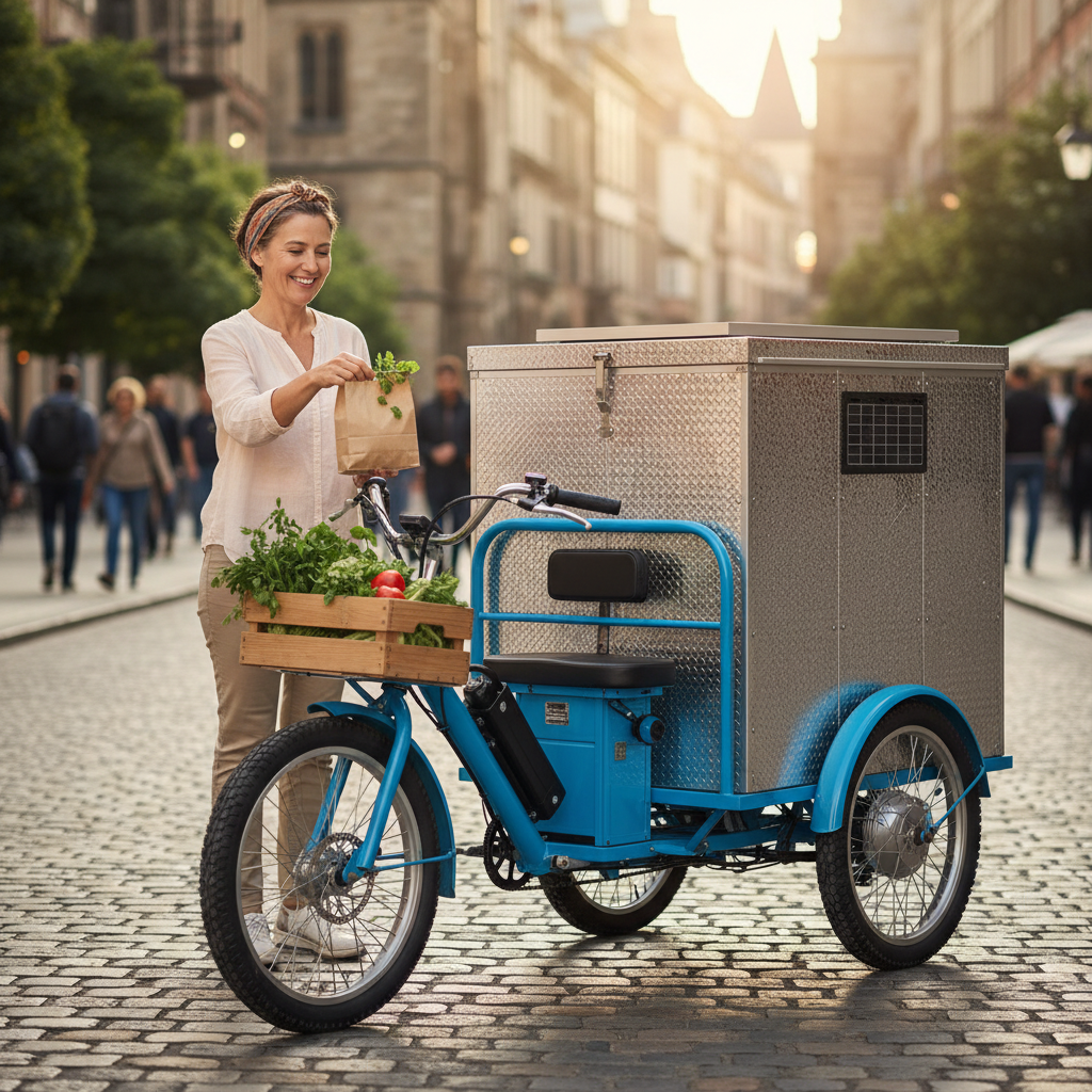 Street Vending Electric Tricycle For Small Business Delivery