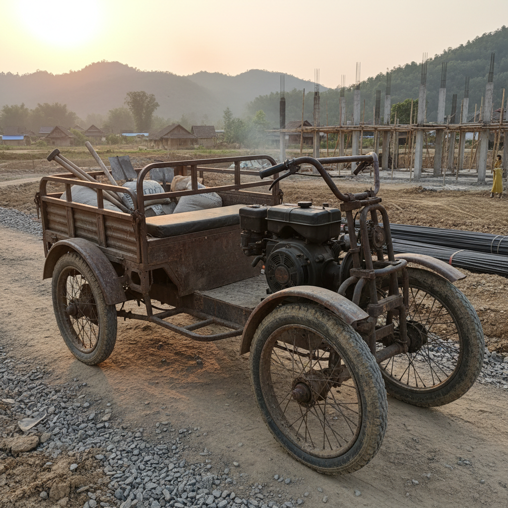 Diesel Construction Site Tricycle For Rural Transportation