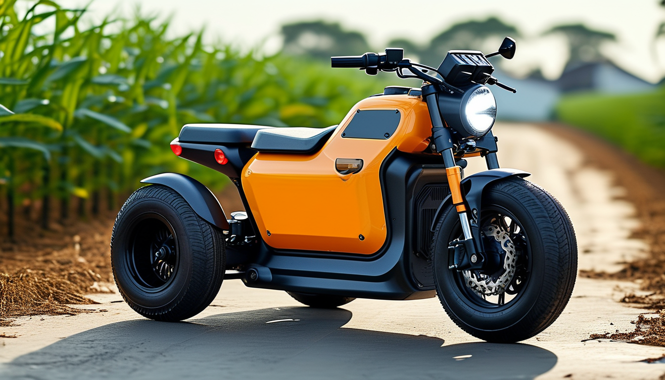 Electric Delivery Tricycle For Farm And Agricultural Use