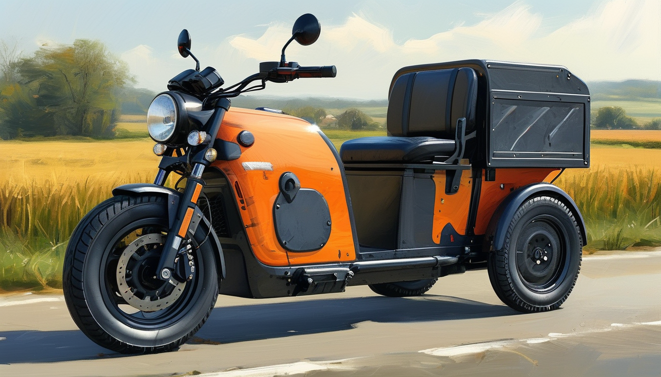 Electric Tricycle For Rural Transportation