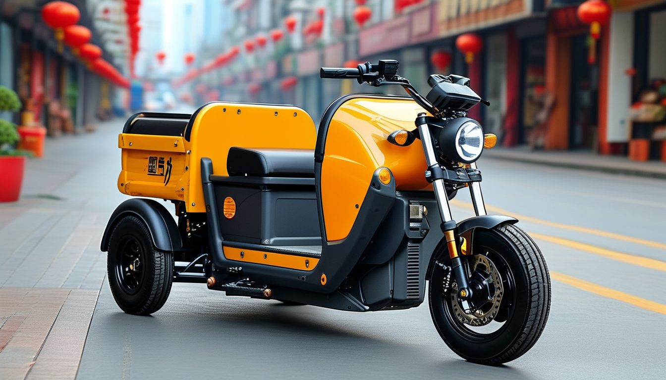 Urban-Rural Transport Electric Tricycle For Urban Cargo Transport