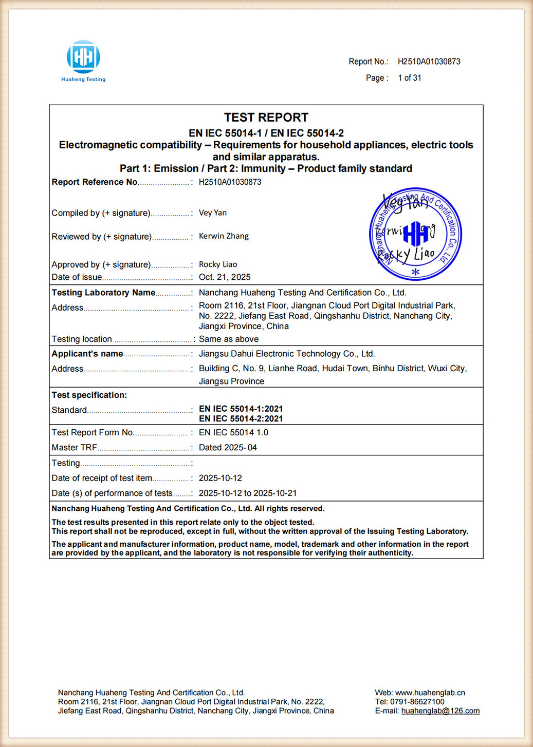 Safety Certification 5