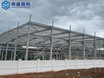 ISO Certified Prefabricated Workshop Warehouse Factory Steel Frame Construction Building Structure