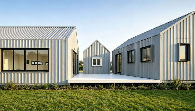 Prefabricated Steel Structure Building Garages Storage Workshop Metal Frame Warehouse Application 2