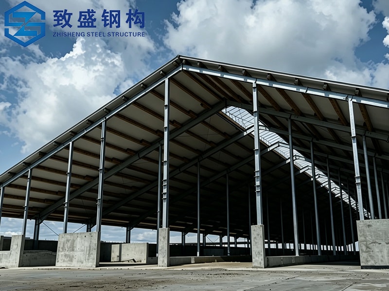 Heavy-Duty Steel Livestock Shed Cattl...