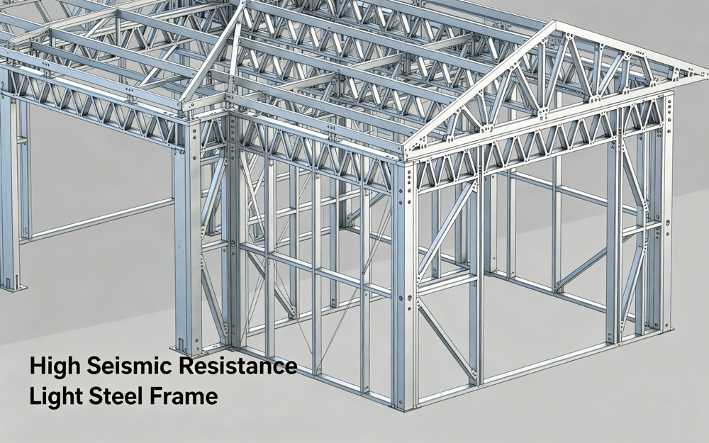Prefabricated Steel Structure Building Garages Storage Workshop Metal Frame Warehouse Application 2