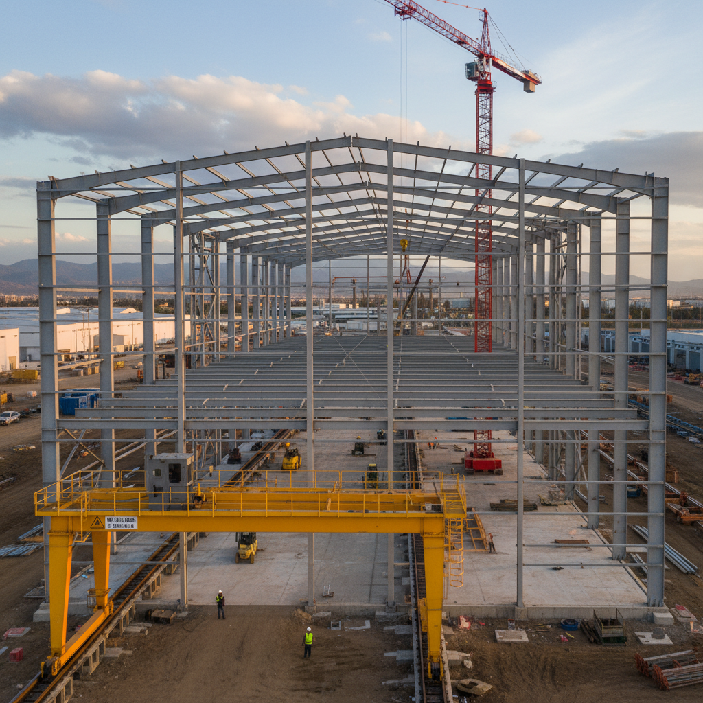 Steel Structure For Industrial Warehouses