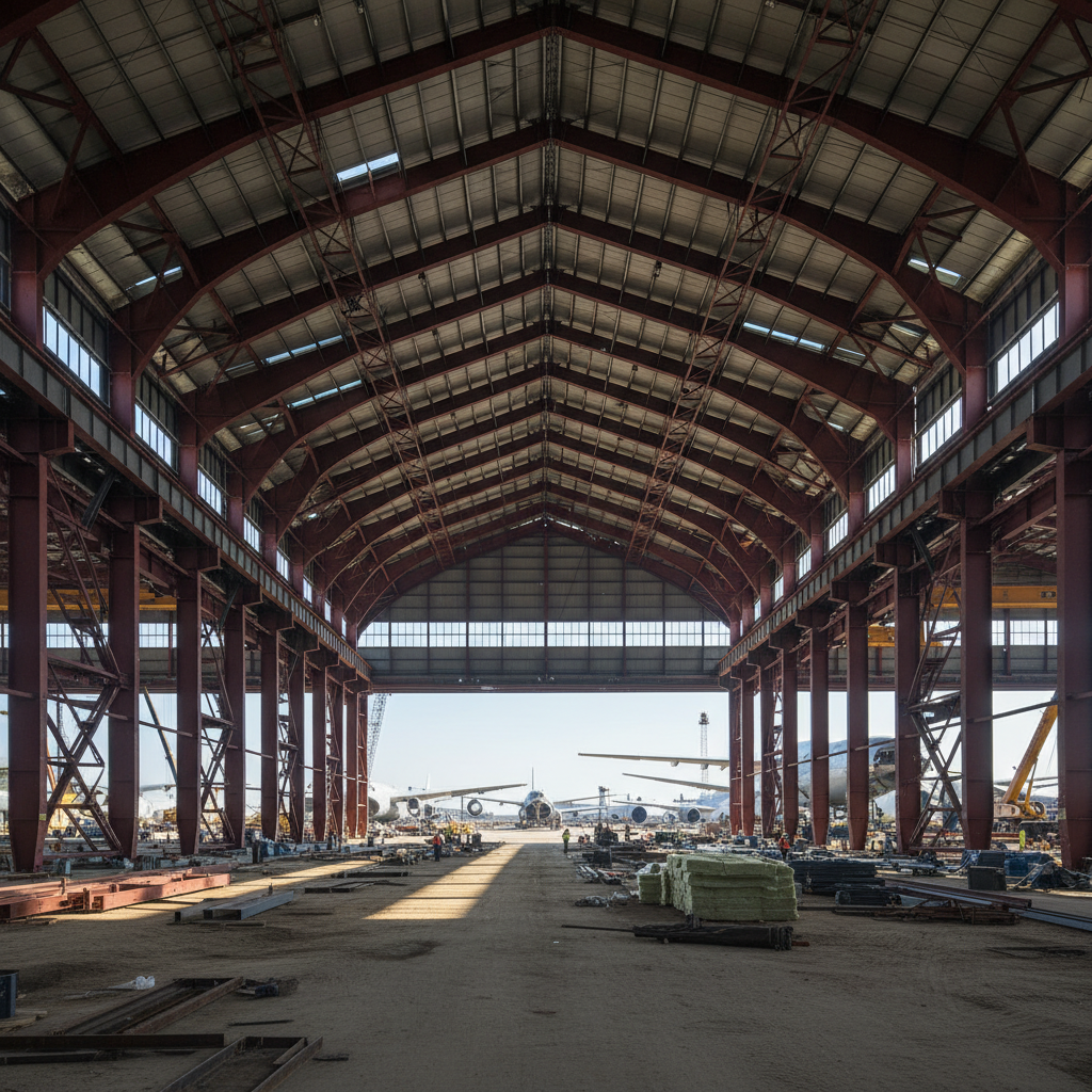 Steel I Beam Structure For Aircraft Hangars