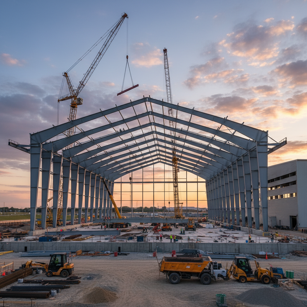 Steel Frame Building Construction For Aircraft Hangars