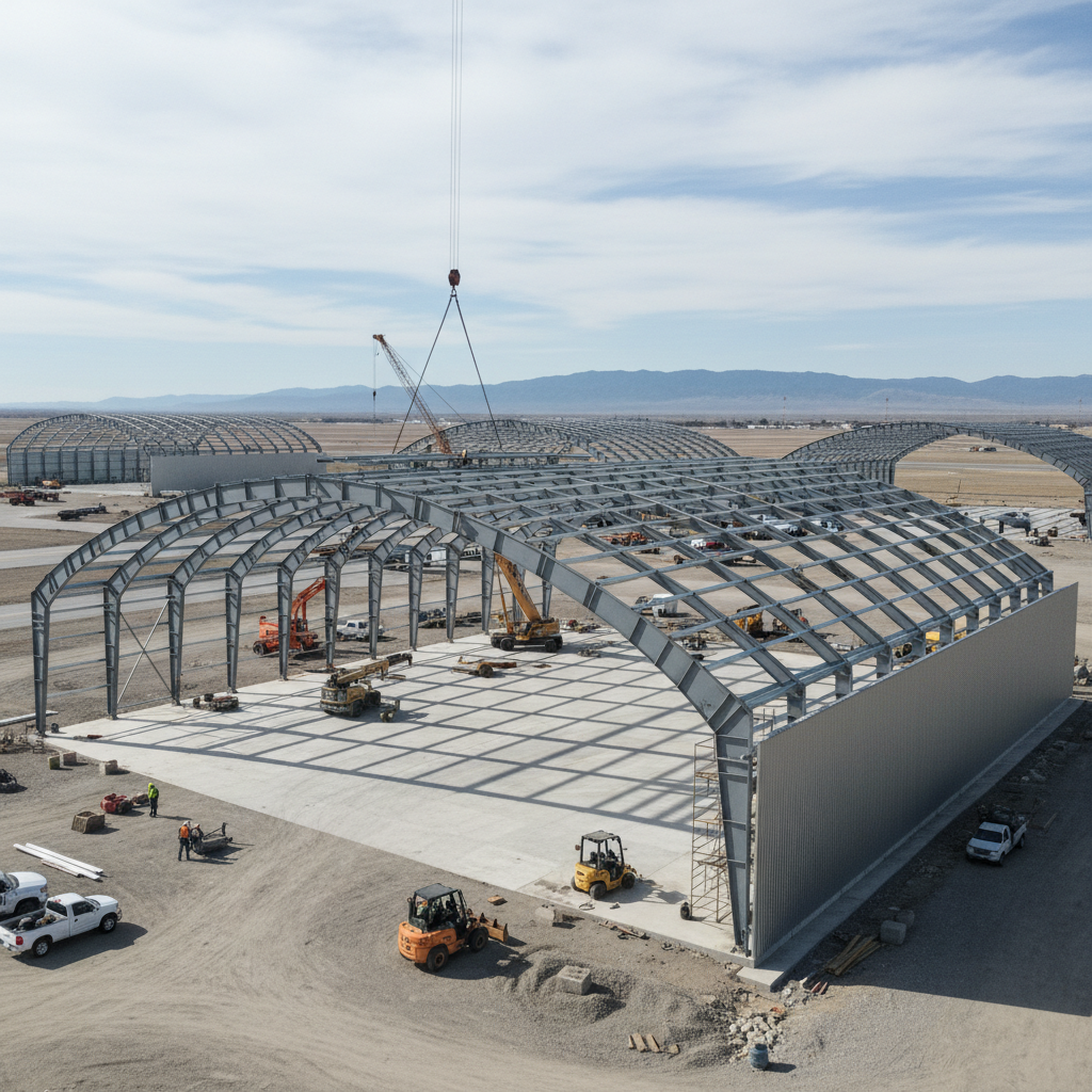 Prefabricated Steel Structure For Aircraft Hangars