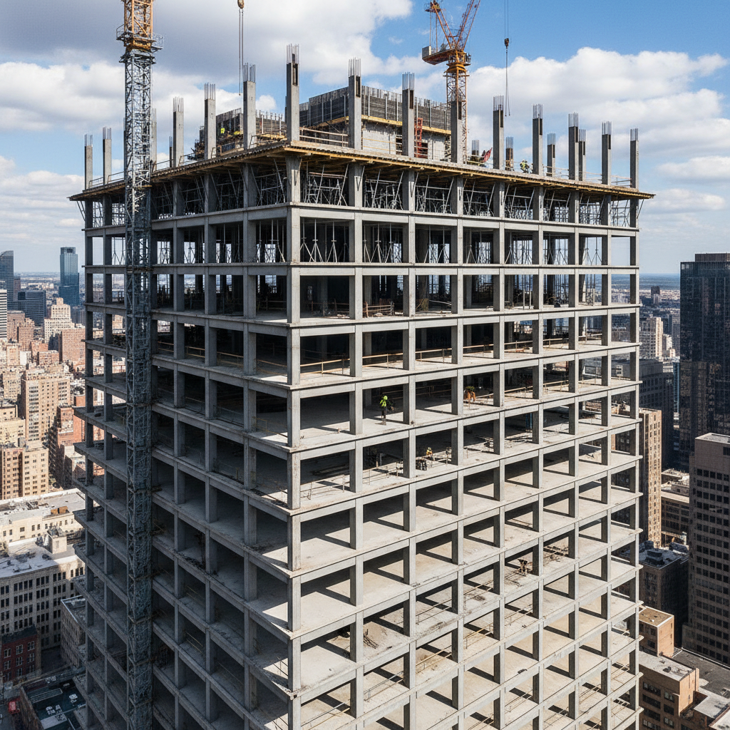 Steel I Beam Structure For High-Rise Construction