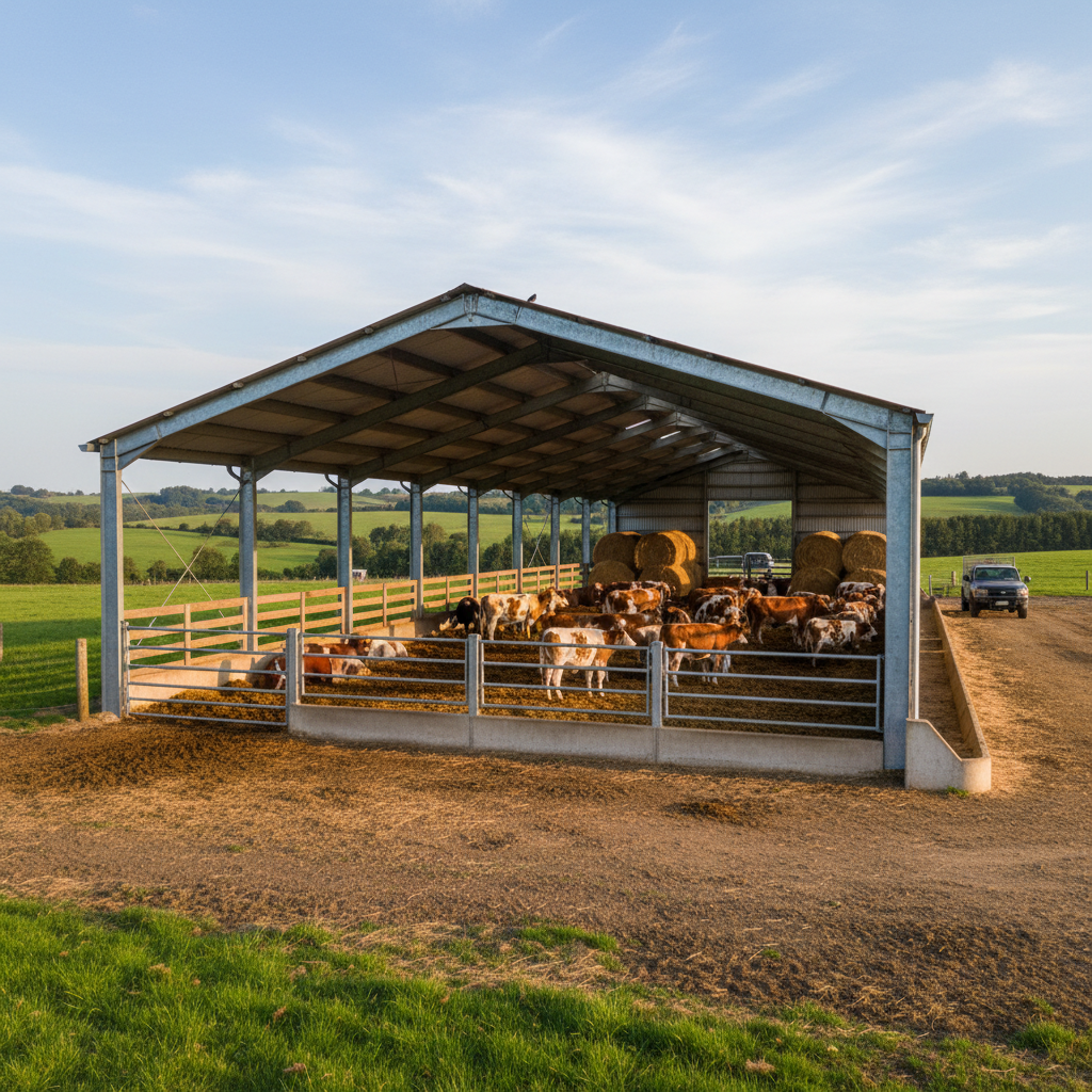 Steel Structure Building For Livestock Shelters