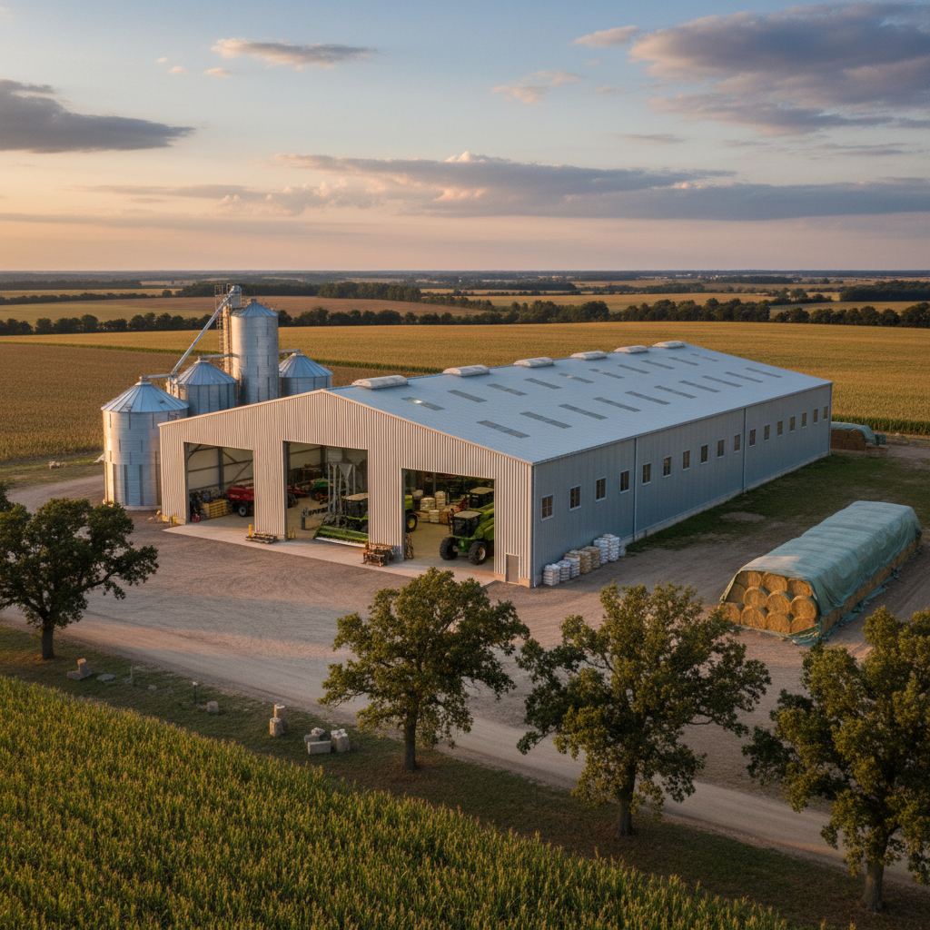 Steel Workshop For Agricultural Storage