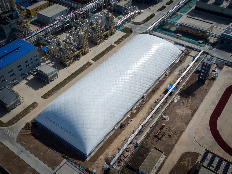 Chinesischer Hersteller Yifan: Großspannweite PVDF-Membran-Luftkuppellagerhalle – Kostengünstige aufblasbare Lagerlösung