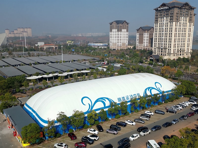 Blue-and-White Air Dome