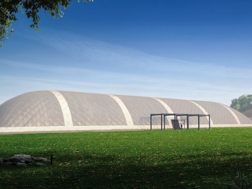 High Transparent Eco Agricultural Air Dome Greenhouse