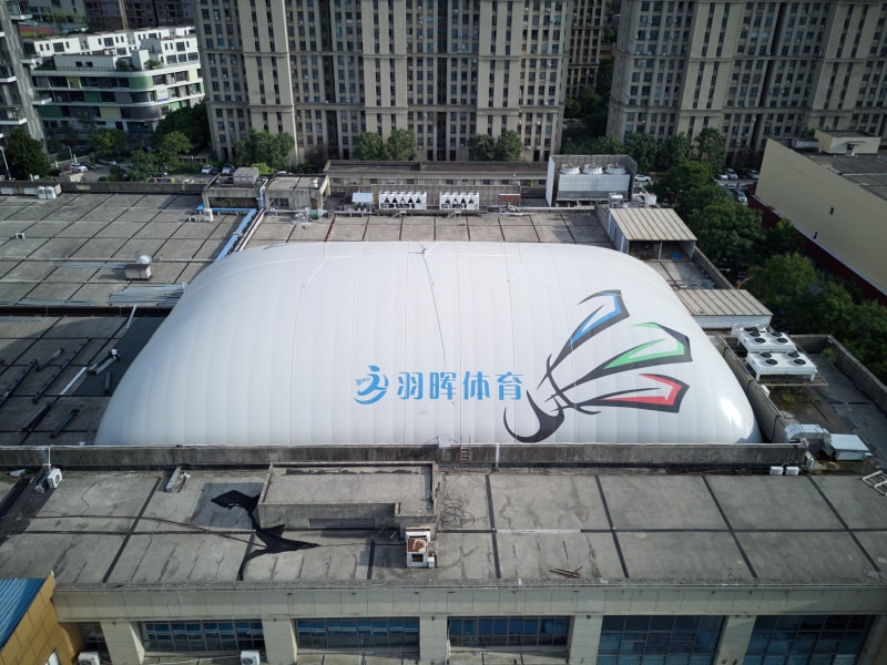 Glare-Free Air Dome Badminton Hall