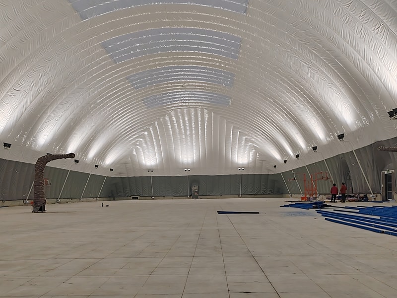 struction air membrane basketball gymnasium