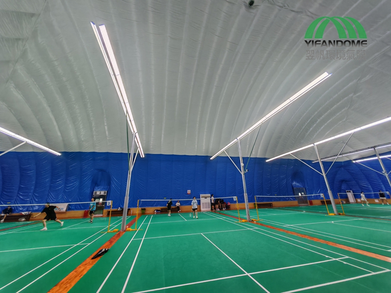Air dome badminton hall facilities