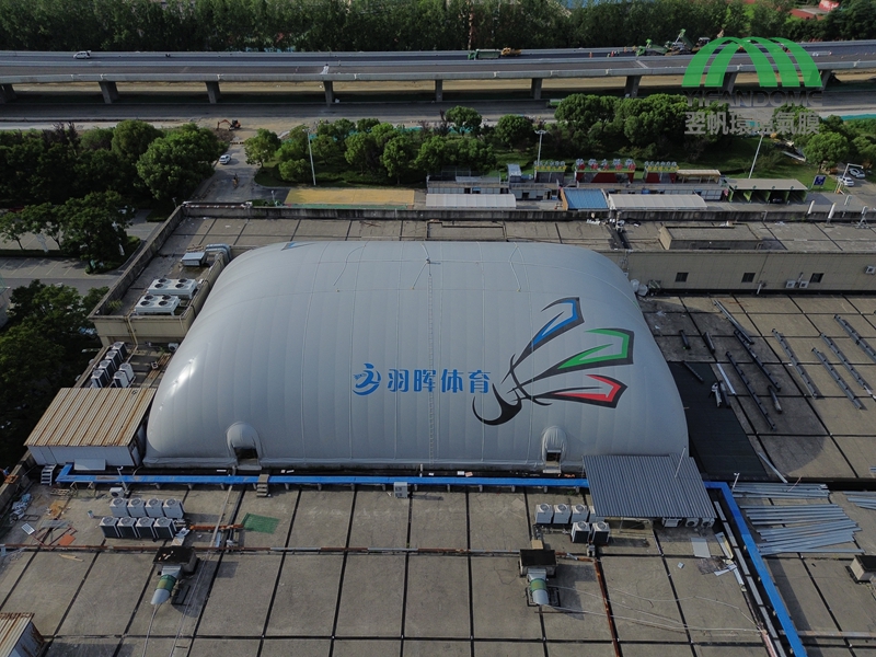 Anti-Glare Air Dome Structure for Badminton Stadium
