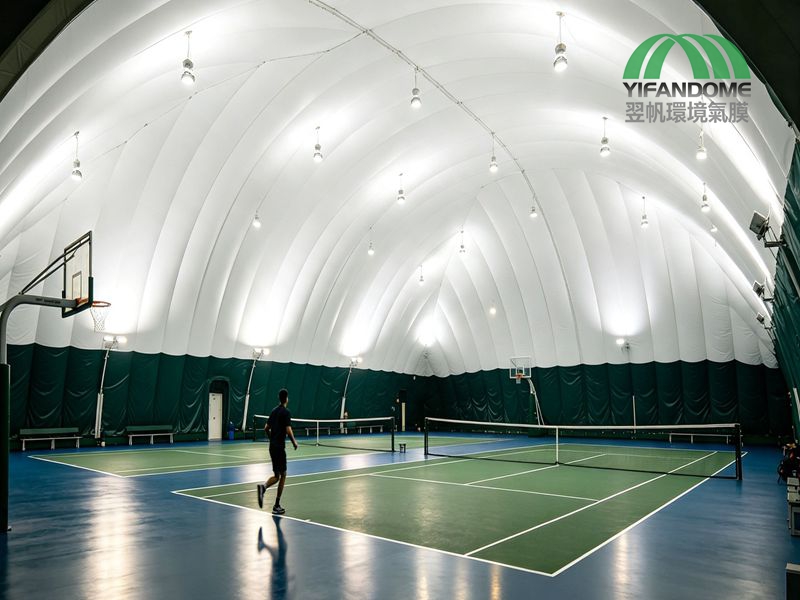 Multi-Sports-AirDome-Tennis-Multi-Court-Interior